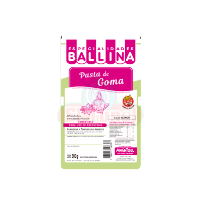 Pasta de goma x500 grs Ballina